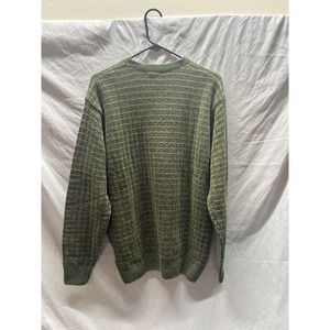 Vintage Made In USA Knightsbridge Green Knit Sweater Small